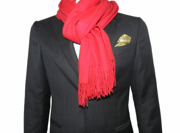 Kasjmier sjaal - Rood