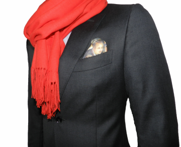 Kasjmier sjaal - Oranje/Rood