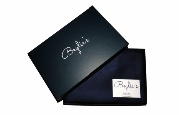 Kasjmier sjaal - Donkerblauw